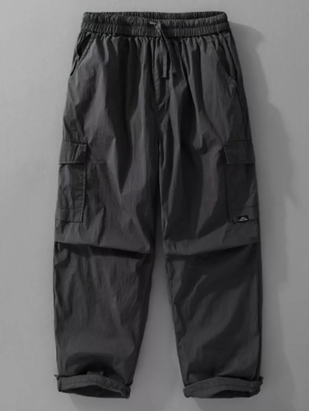 Men's Plus Size Drawstring Wide Leg Pants
