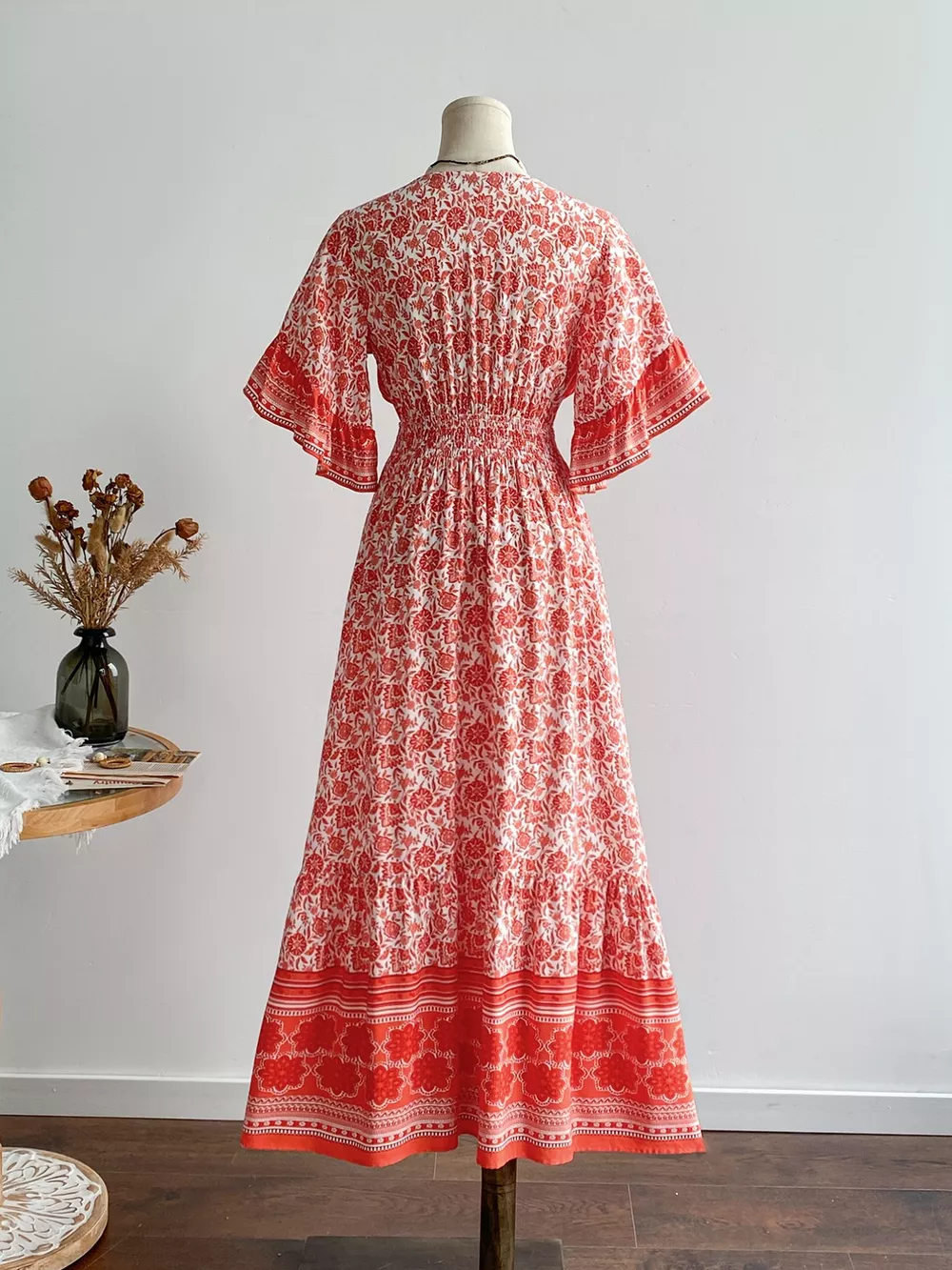 Floral Deep V-Neck Dress, image 6