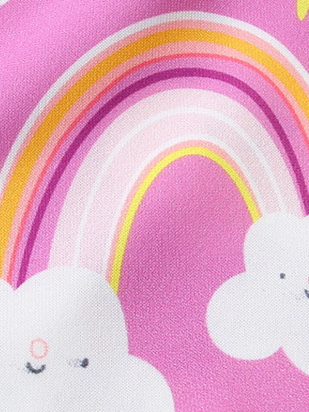 Children's Rainbow Cloud Print Tee and Shorts Set, image 5