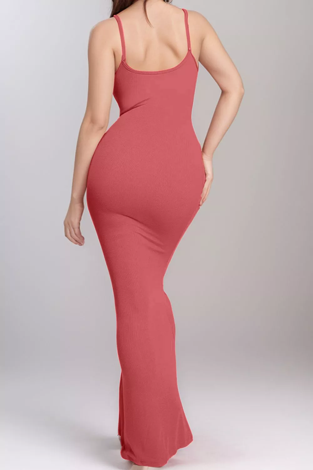 Built-In Shapewear Sleeveless Maxi Dress, image 9
