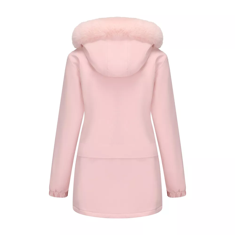 Full Size Fur Hooded Warm Winter Parka Outerwear Plus Size, image 24