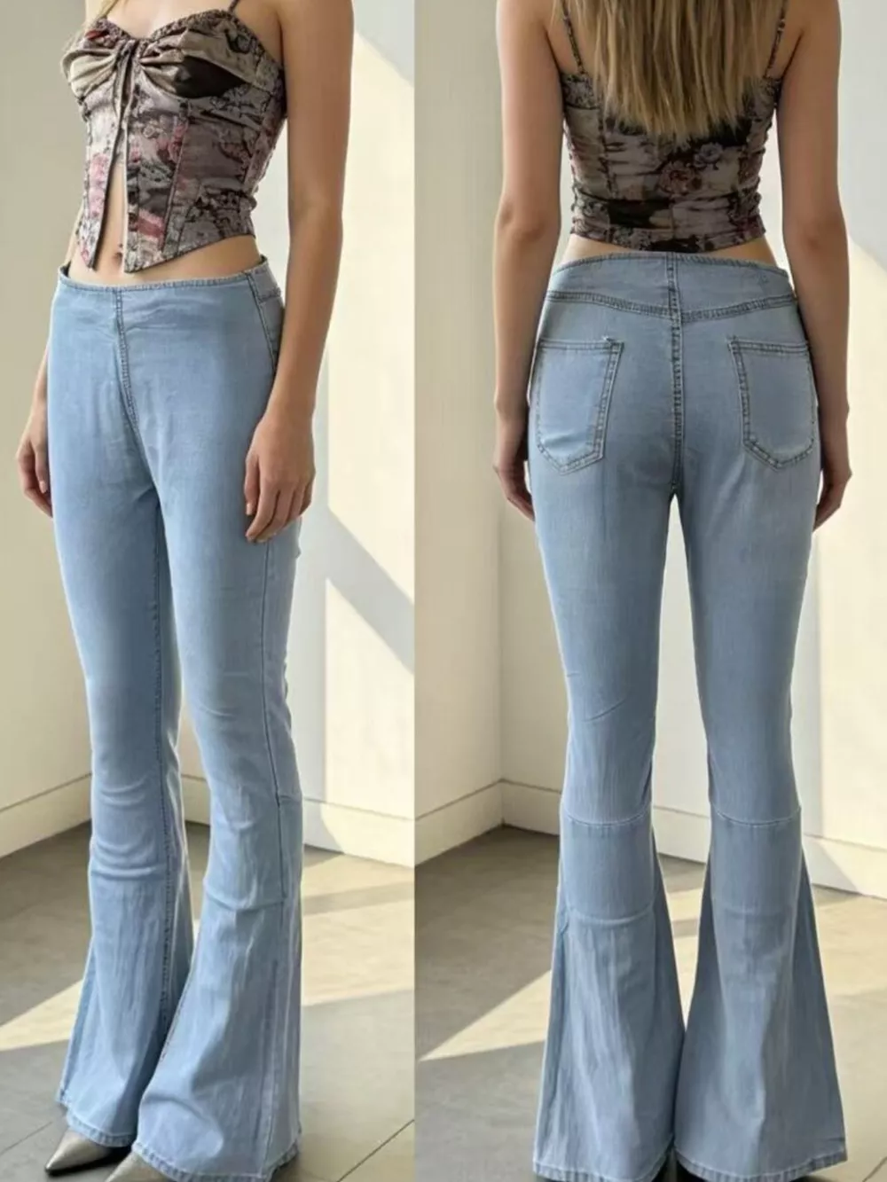 High-Waisted Flare Jeans, image 9
