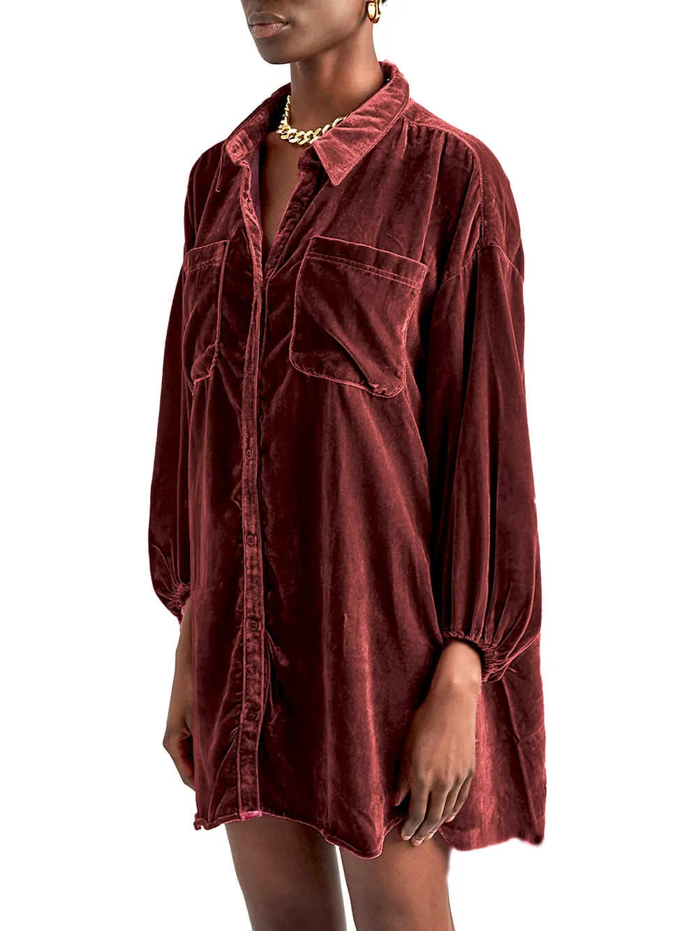 Collared Neck Button Down Long Sleeve Shirt, image 4