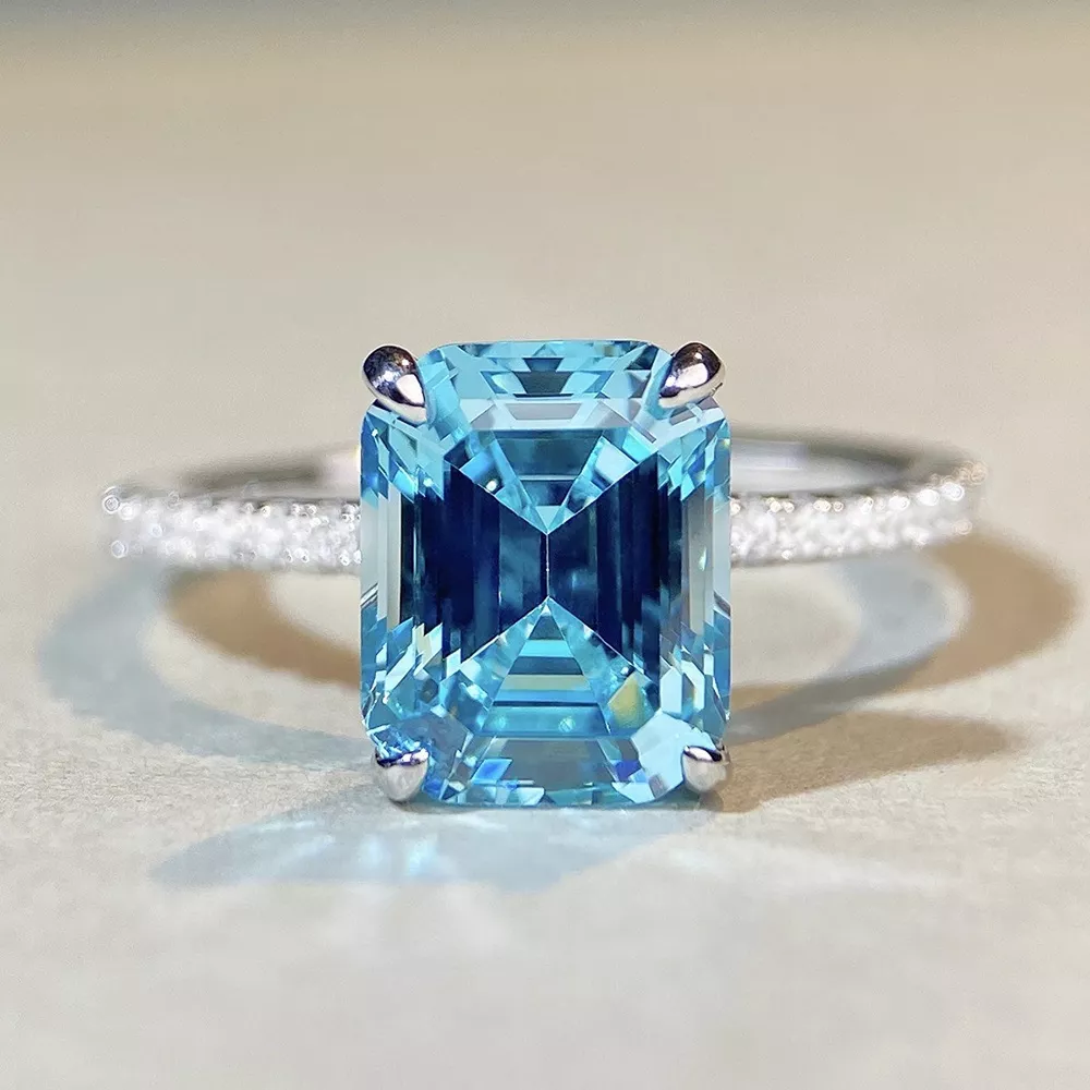 925 Sterling Silver Rectangle Ring, image 8