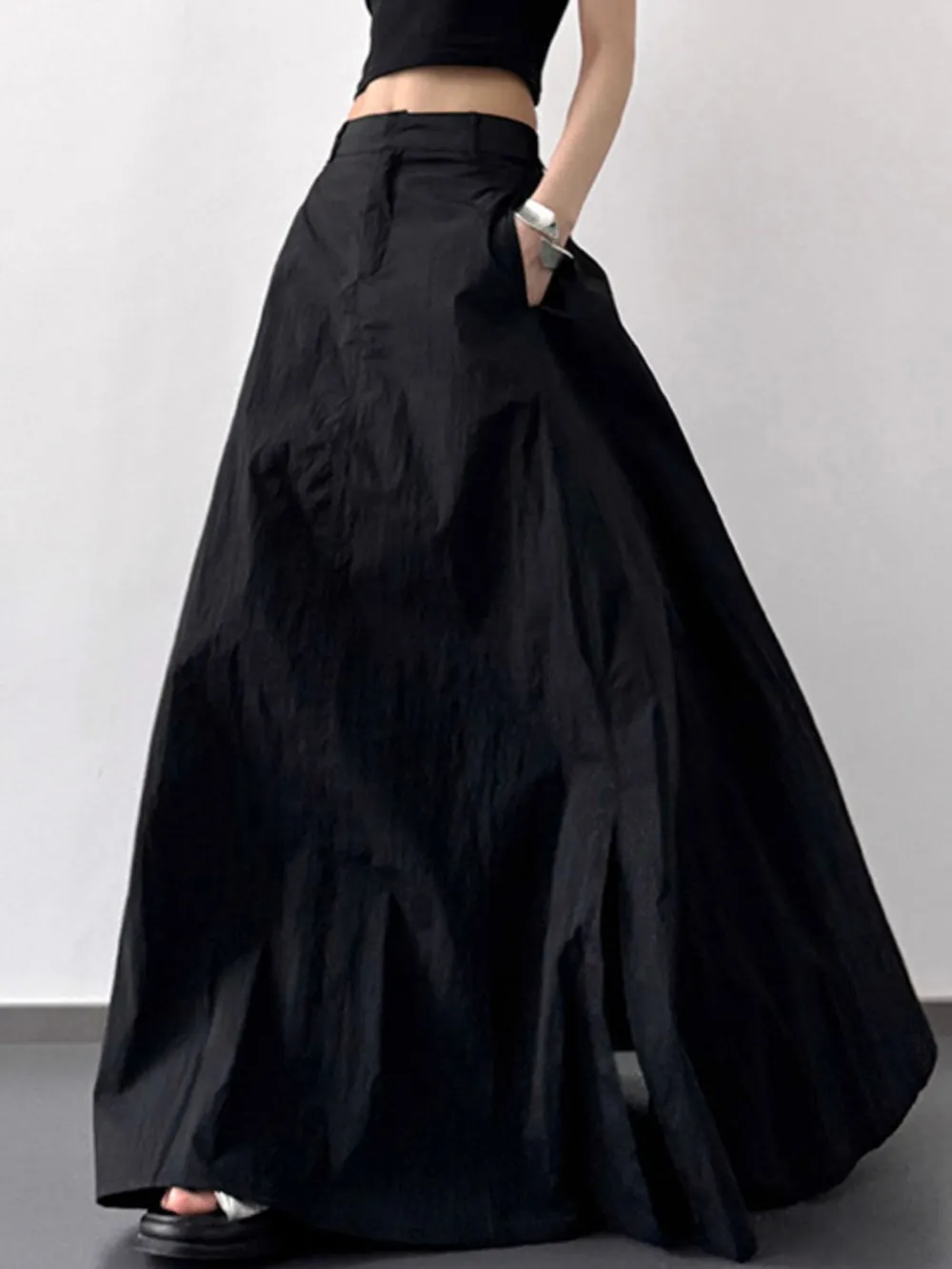 High Waist Slit Maxi Skirt, image 7
