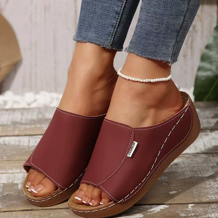 Open Toe Wedge Sandals, image 8