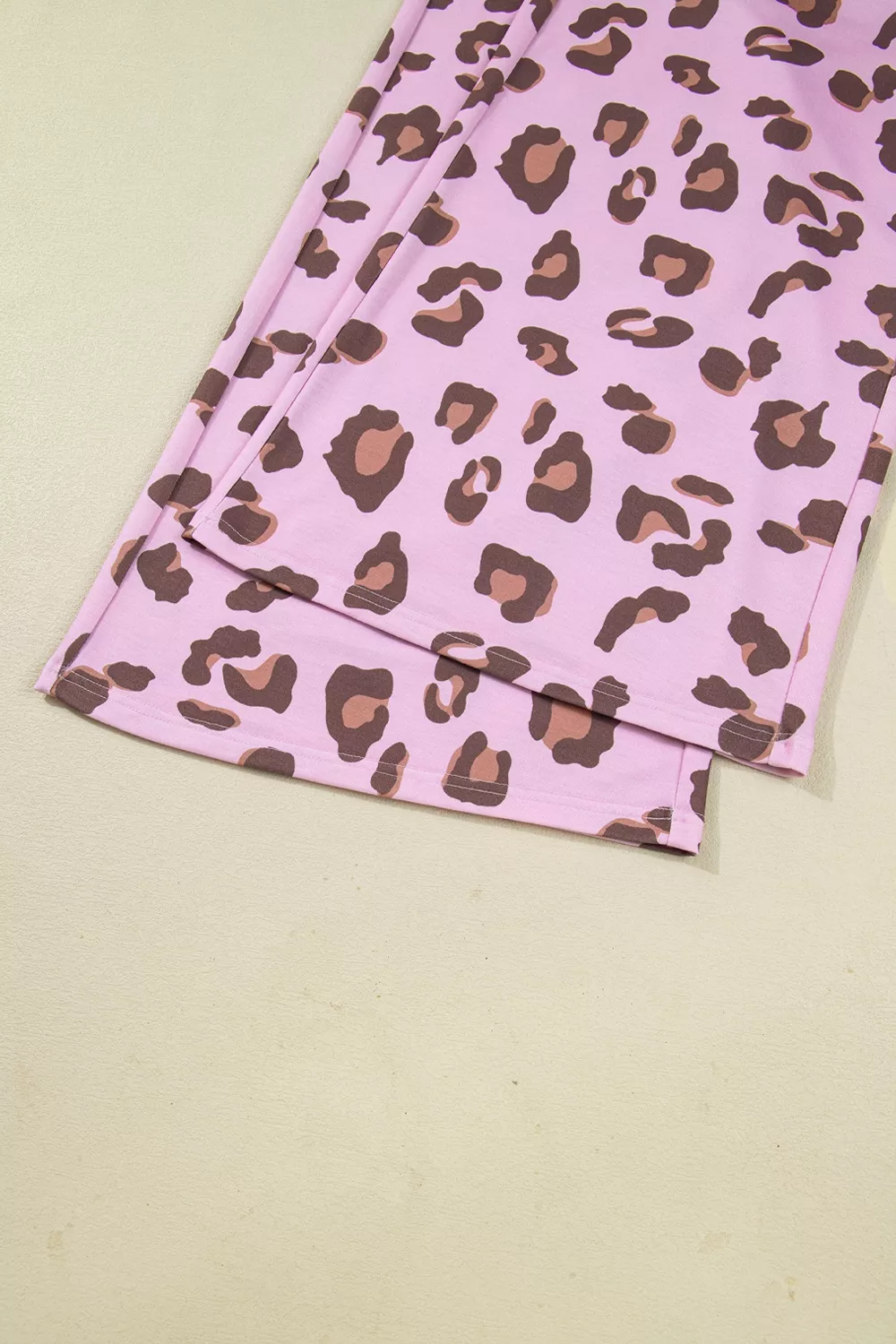 Drawstring Leopard Print Patch Pocket Loose Pants, image 8