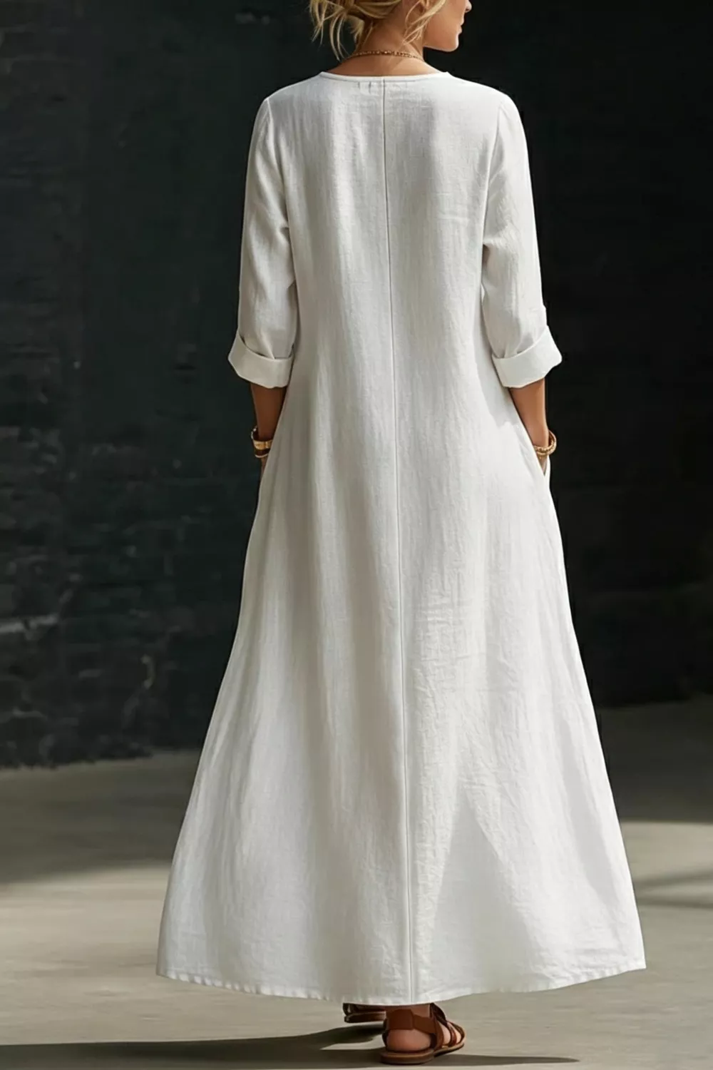 Surplice Long Sleeve Maxi Dress, image 4