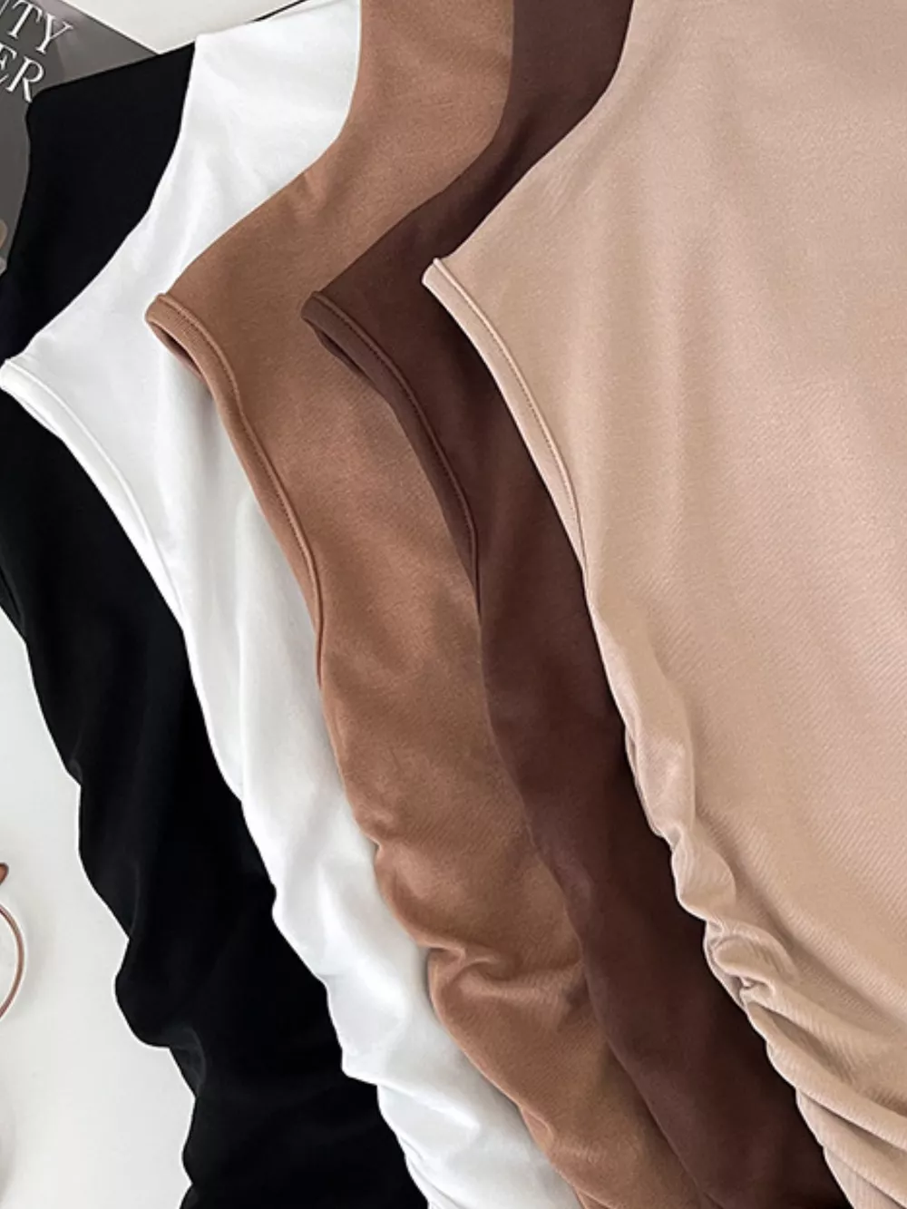 Ruched Mock Neck Tank, image 11