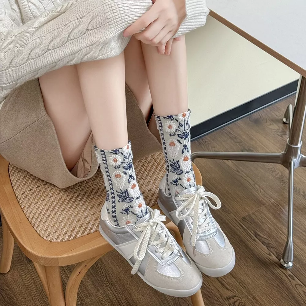 Vintage Jacquard Crew Socks, image 15
