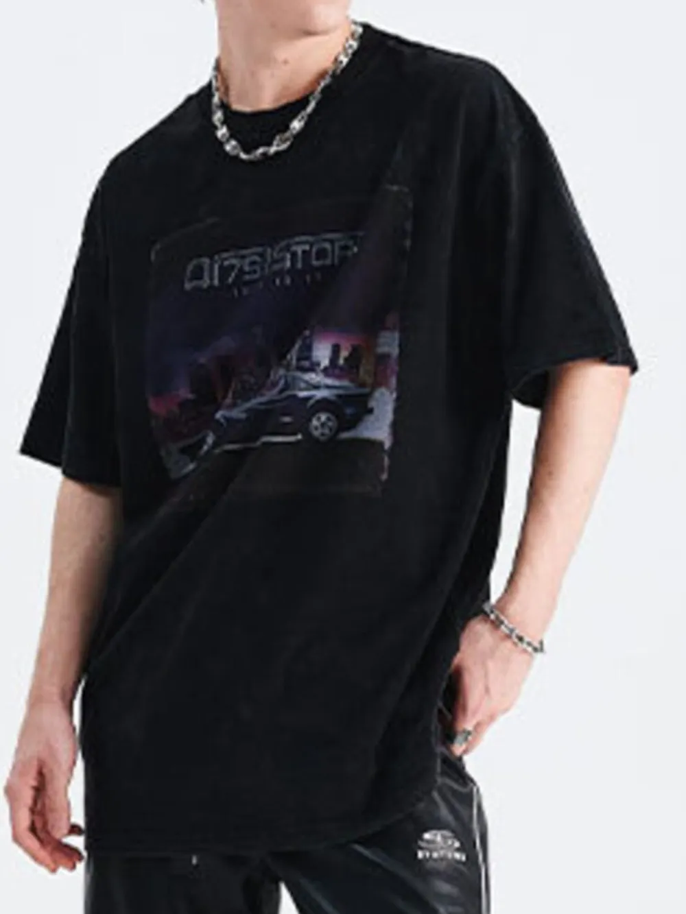 Men's Graphic Round Neck Short Sleeve T-Shirt, image 2