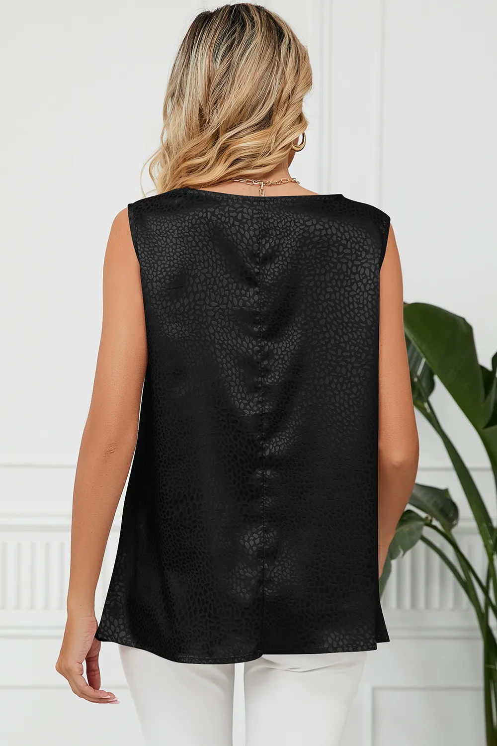 Ruched Cowl Neck Tank, image 8