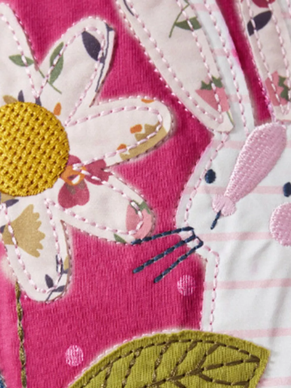 Children's Cartoon Animal Embroidered Polka Dot Dress, image 3