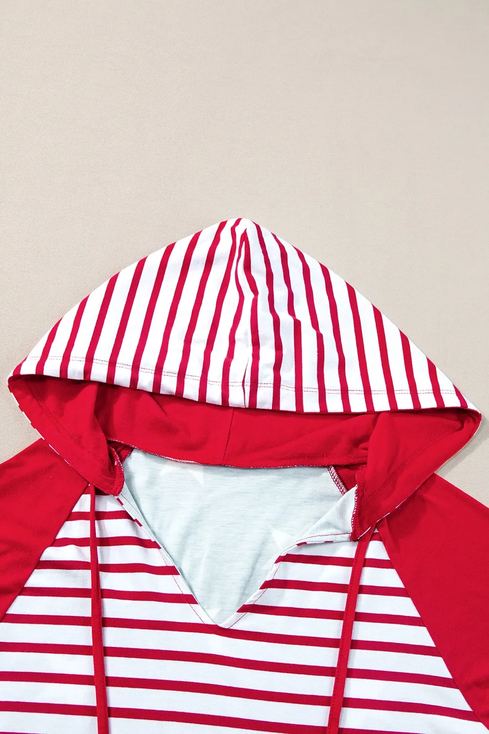 Stars and Stripes Print Drawstring Hoodie, image 9