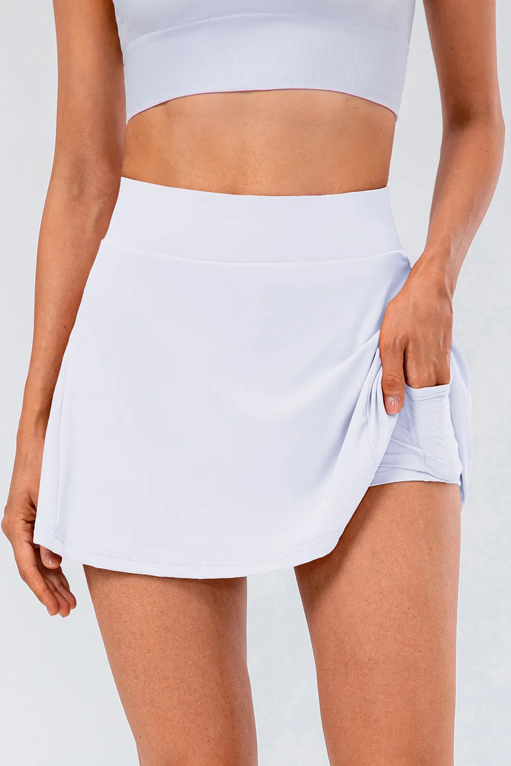 High Waist Pleated Active Skirt, image 16