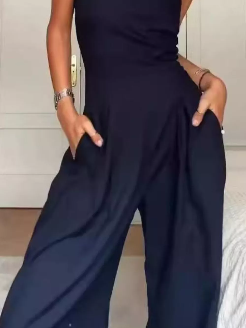 Strapless Wide Leg Jumpsuit, image 9