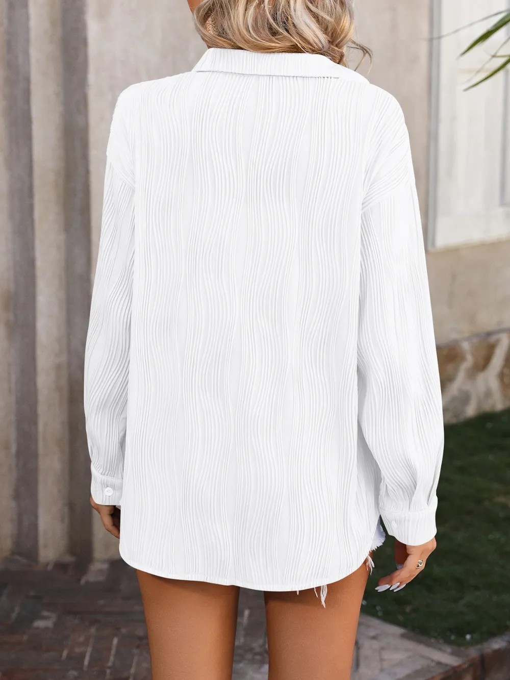 Button Up Dropped Shoulder Shirt, image 31