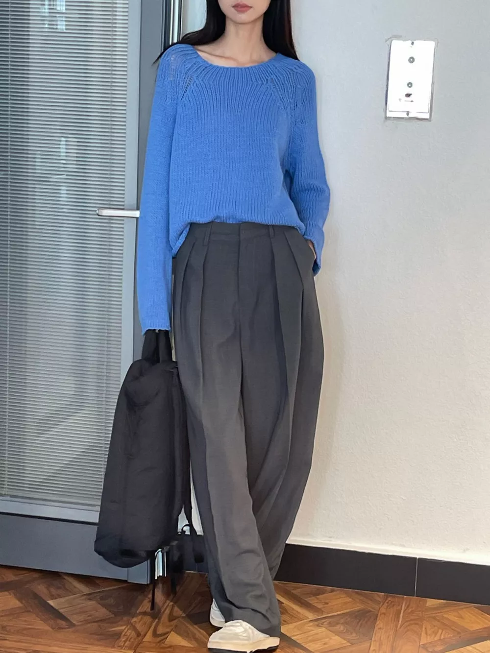 High-Waisted Pleated Wide-Leg Pants, image 17