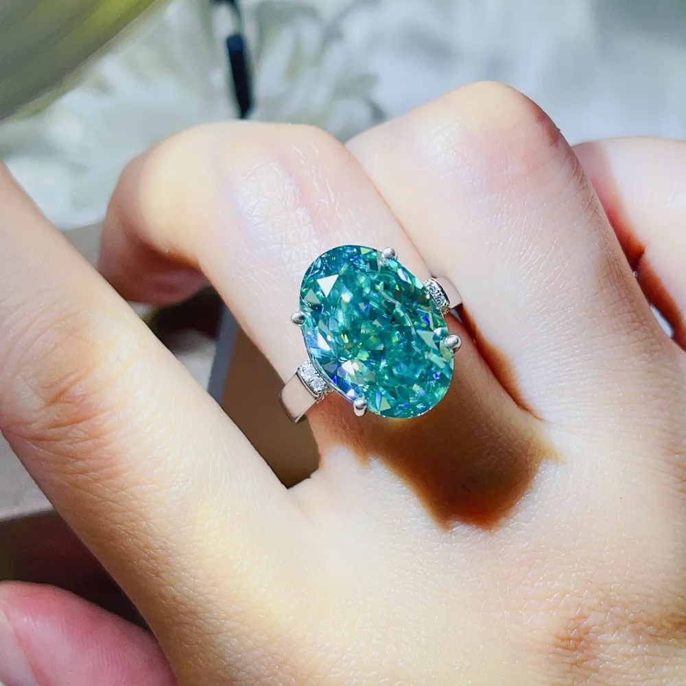 5 Carat Moissanite 925 Sterling Silver Ring, image 5