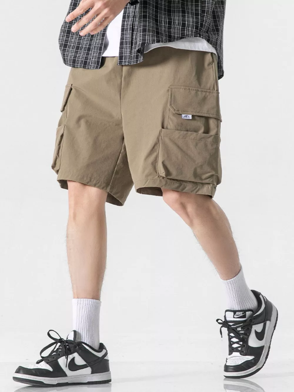 Men's Plus Size Loose Fit Cargo Shorts, image 13