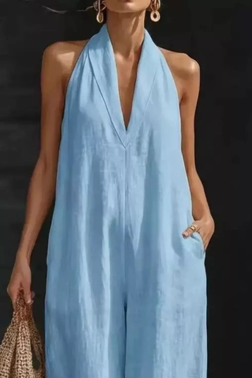 Sleeveless Wide Leg Jumpsuit, image 11