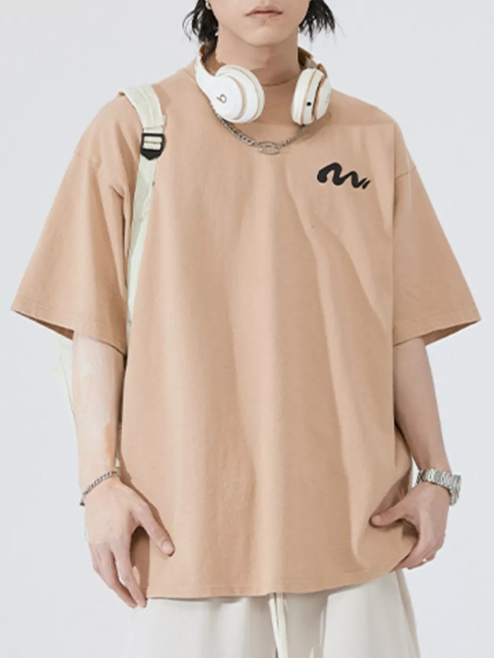 Men's Full Size Round Neck Half Sleeve T-Shirt Plus Size, image 4