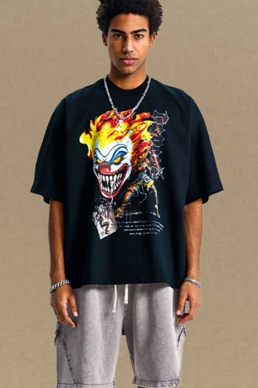 Men's Graphic Round Neck Half Sleeve T-Shirt