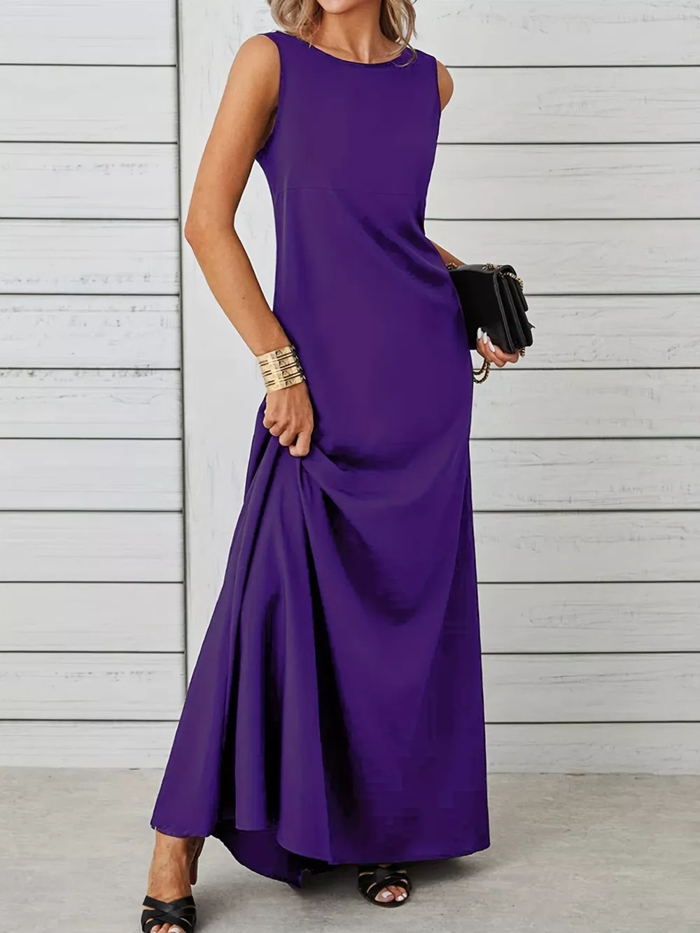 Sleeveless Flowy Maxi Dress, image 26