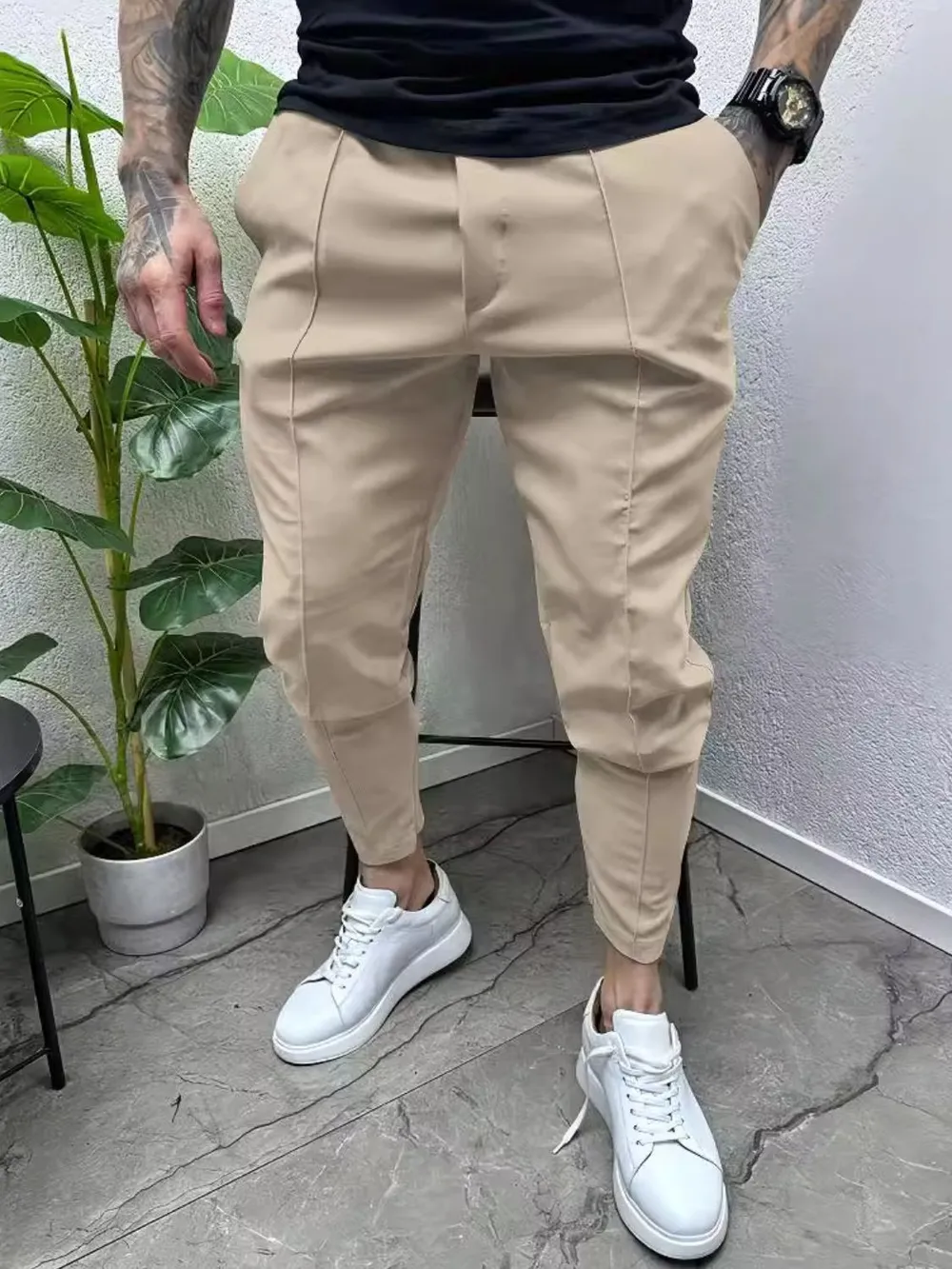 Men's Full Size Pockets Joggers Plus Size, image 2