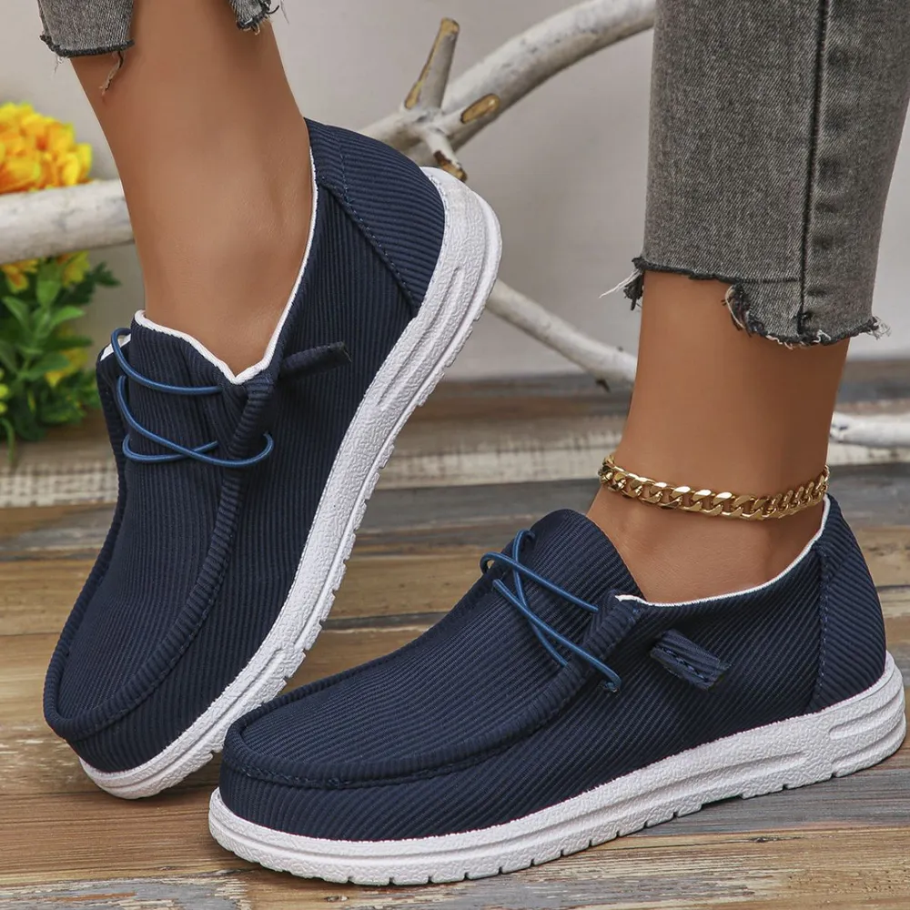 Round Toe Canvas Sneakers, image 8