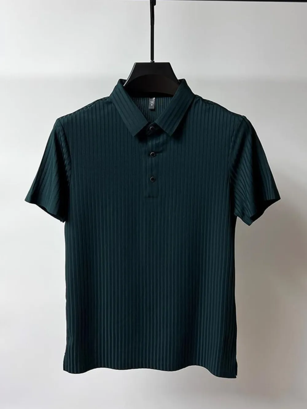 Men's Full Size Button Detail Short Sleeve Polo Plus Size, image 7