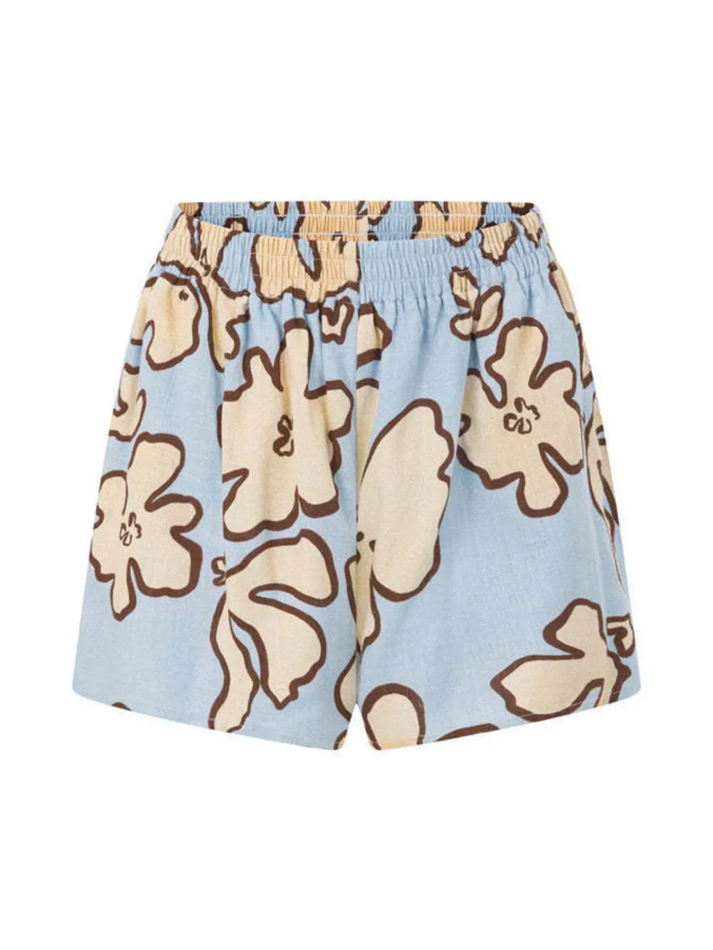 Printed Button Up Shirt and Shorts Set, image 4