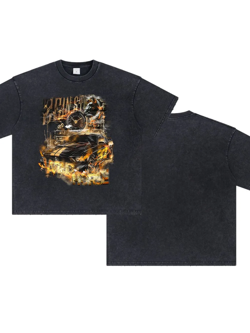 Men's Graphic Round Neck Half Sleeve T-Shirt, image 6