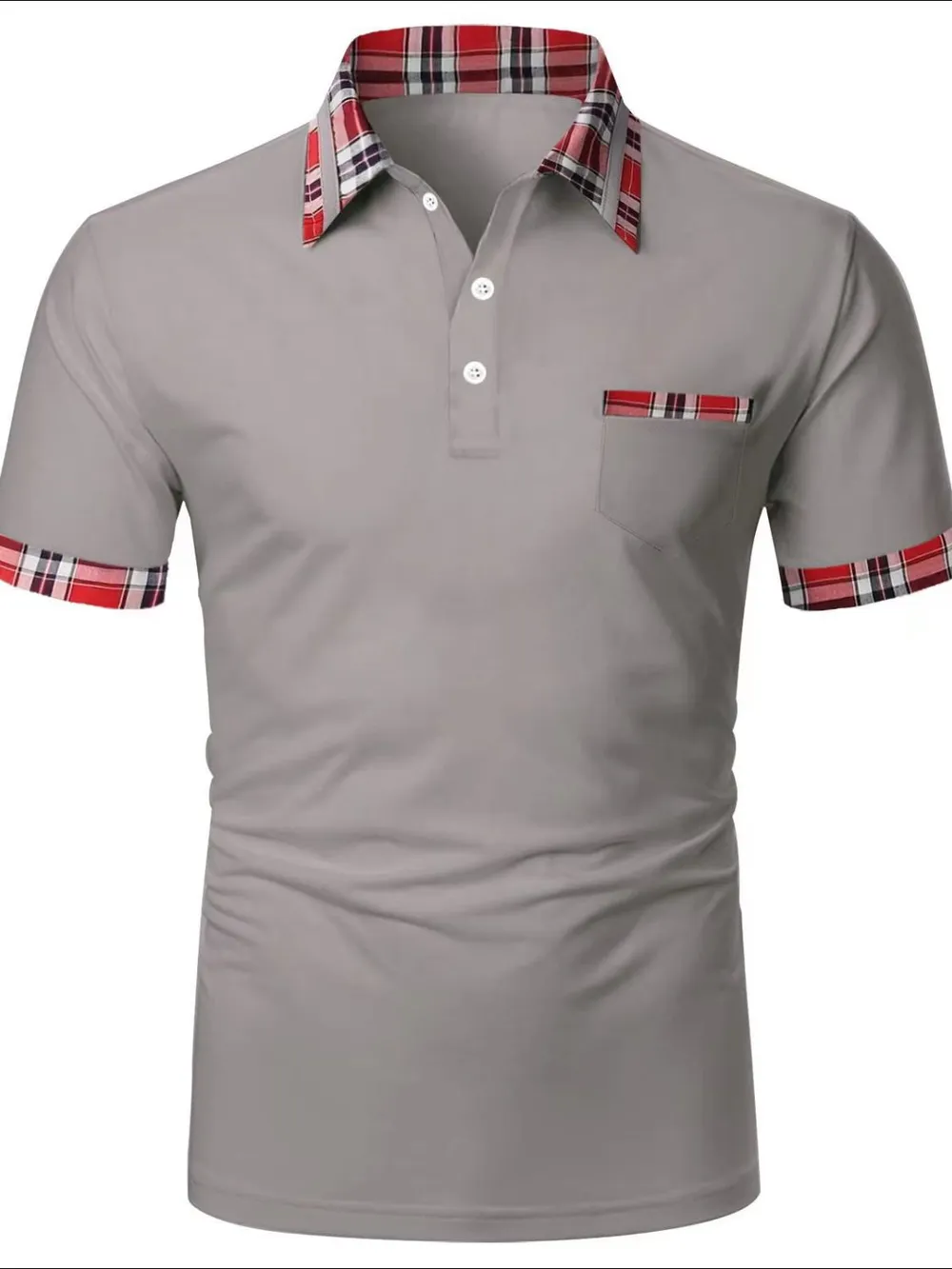 Men's Full Size Collared Neck Short Sleeve Polo Plus Size, image 4