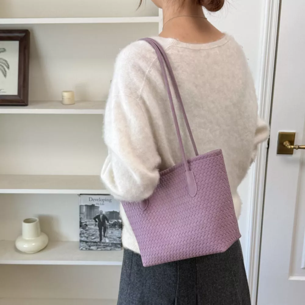 Woven Texture Shoulder Bag, image 2