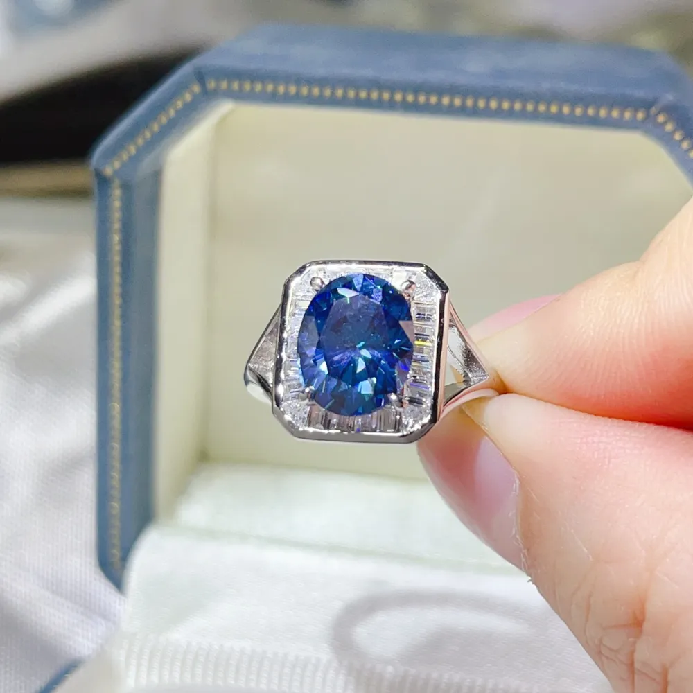 3 Carat Moissanite Square Ring, image 7