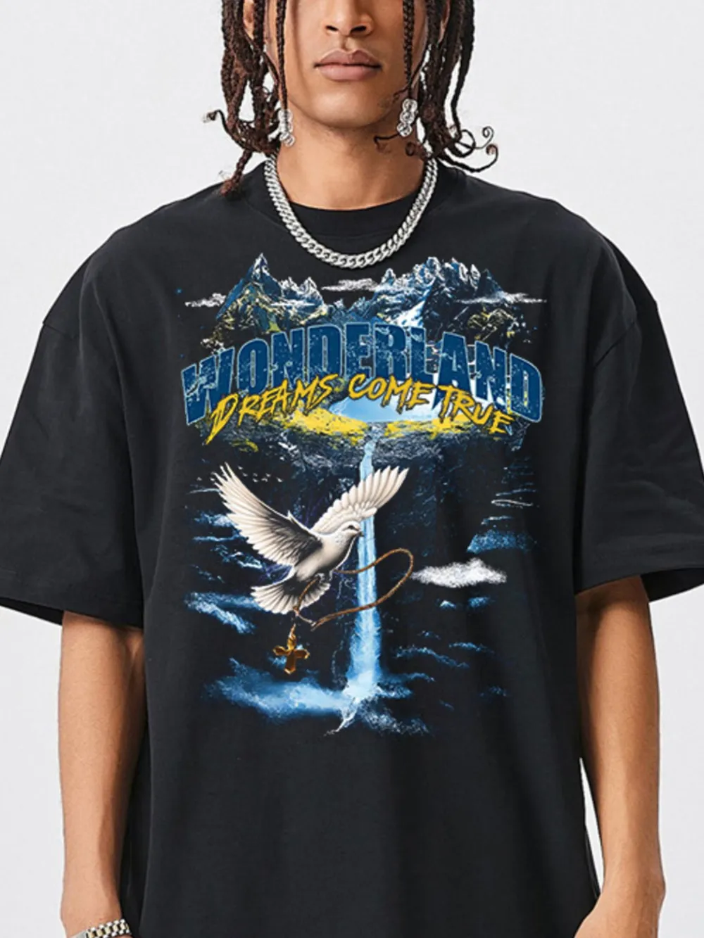 Men's Graphic Round Neck Short Sleeve T-Shirt, image 3