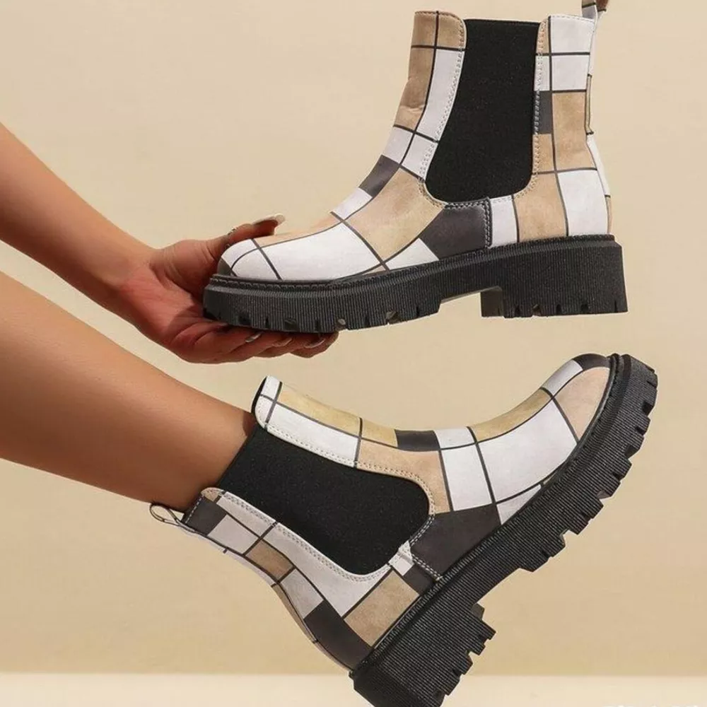 Round Toe Chunky Heel Ankle Boots, image 10
