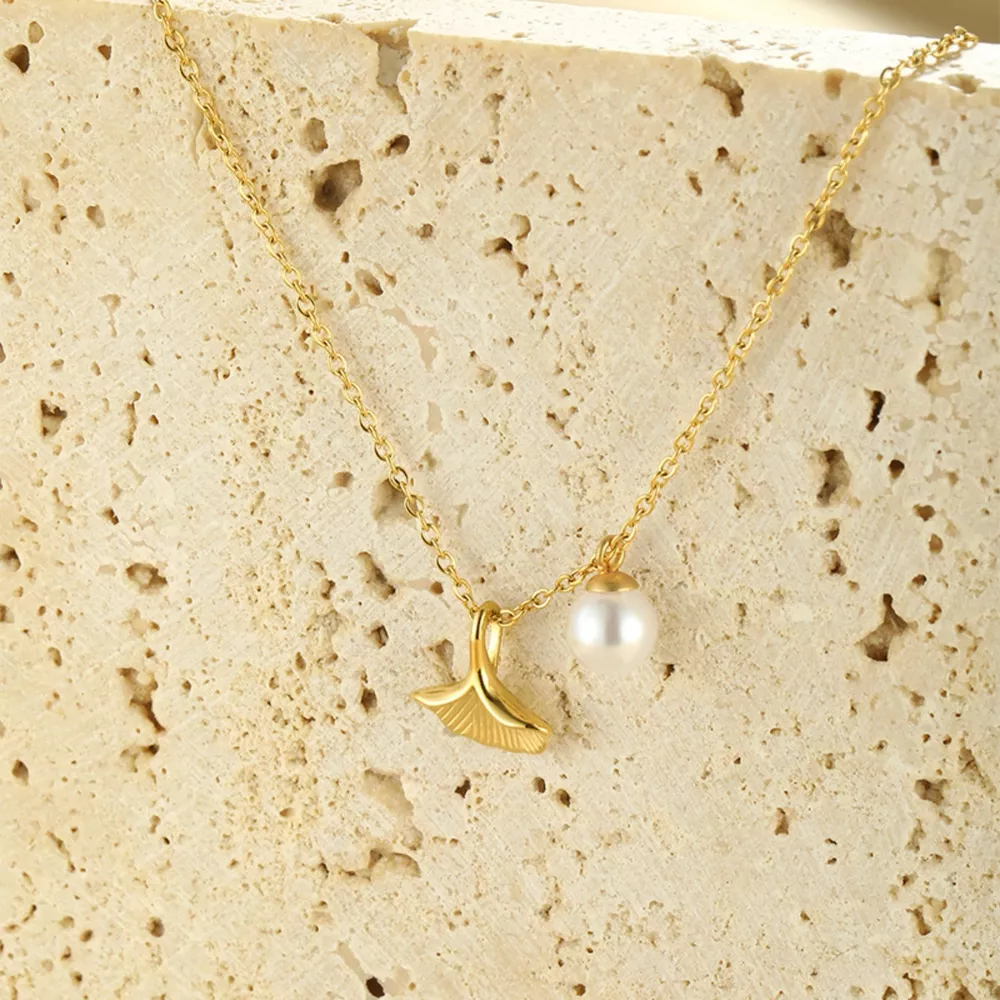 Pearl & Shell Pendant Necklace, image 11