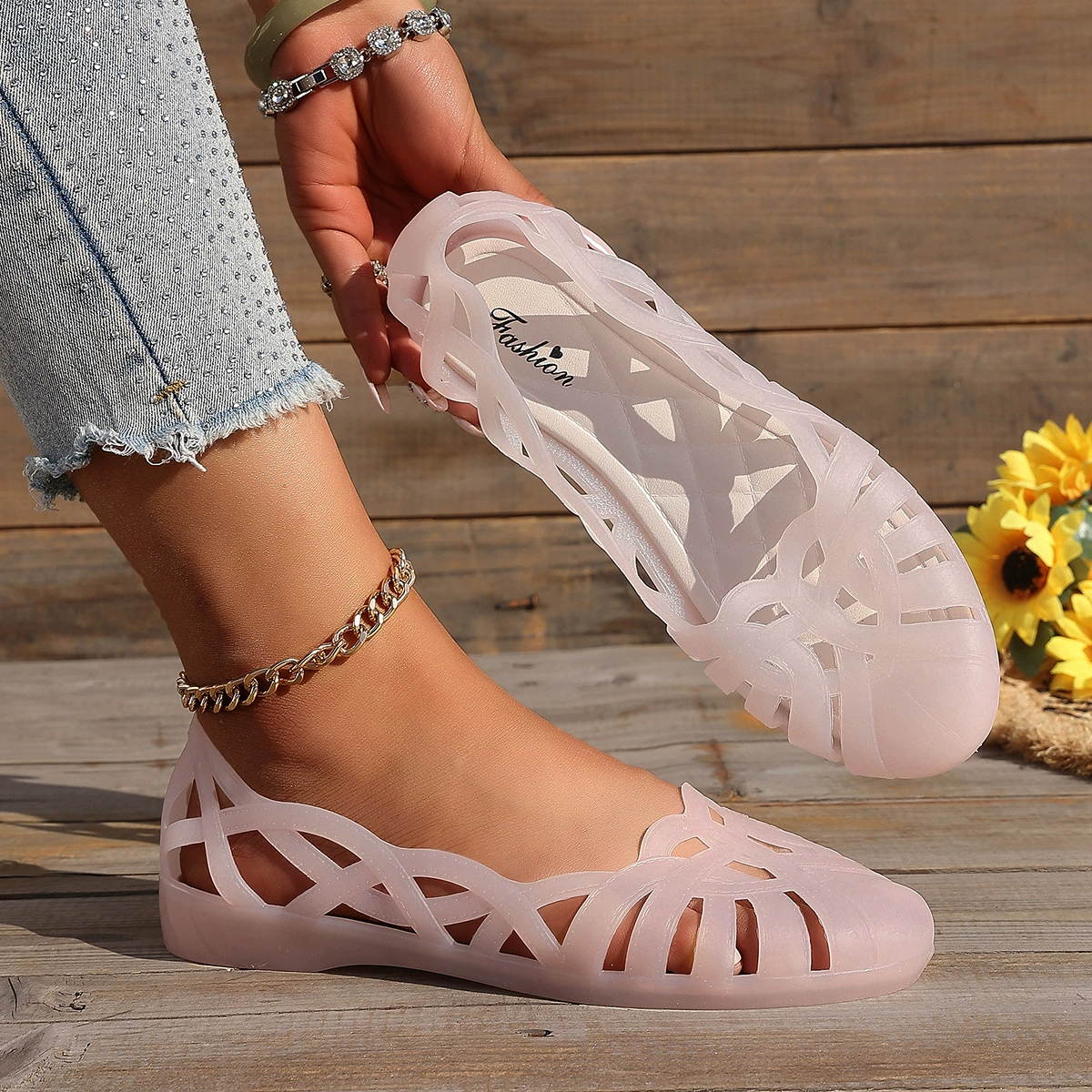 Round Toe Flats Sandals, image 6