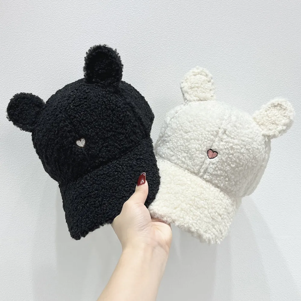 Cute Fluffy Bear Ears Winter Hat, image 8