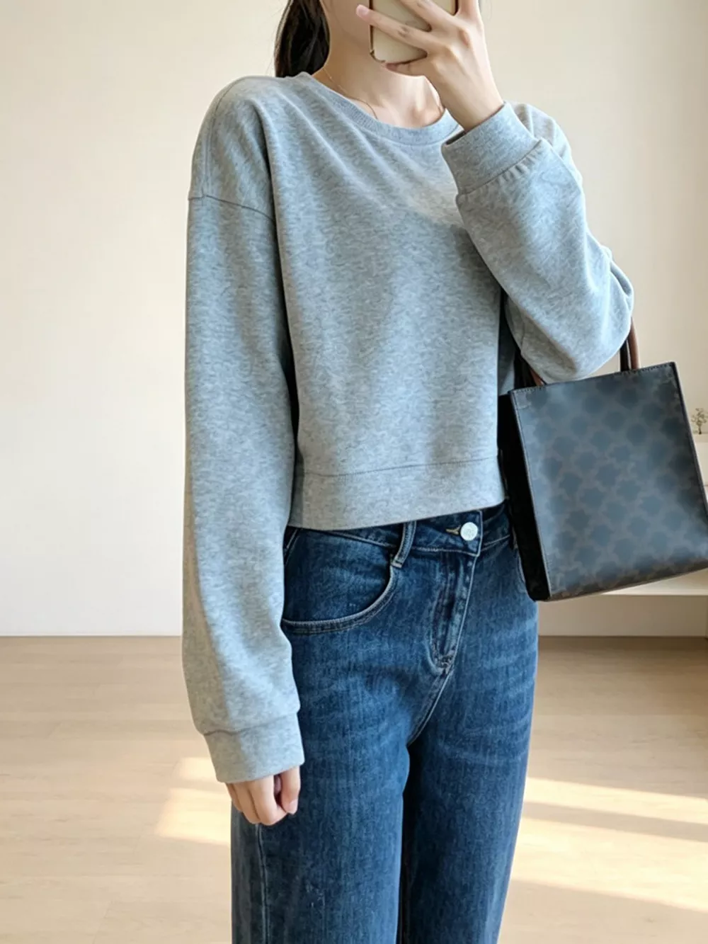 Crew Neck  Drop Shoulder Sweatshirt, image 21
