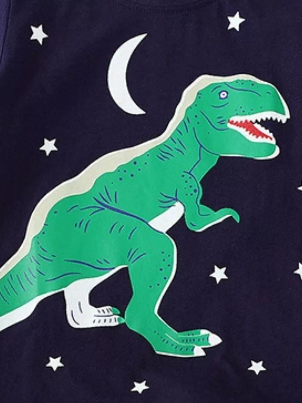 Children's Dinosaur Print Crew Neck Short Sleeve T-Shirt, image 5