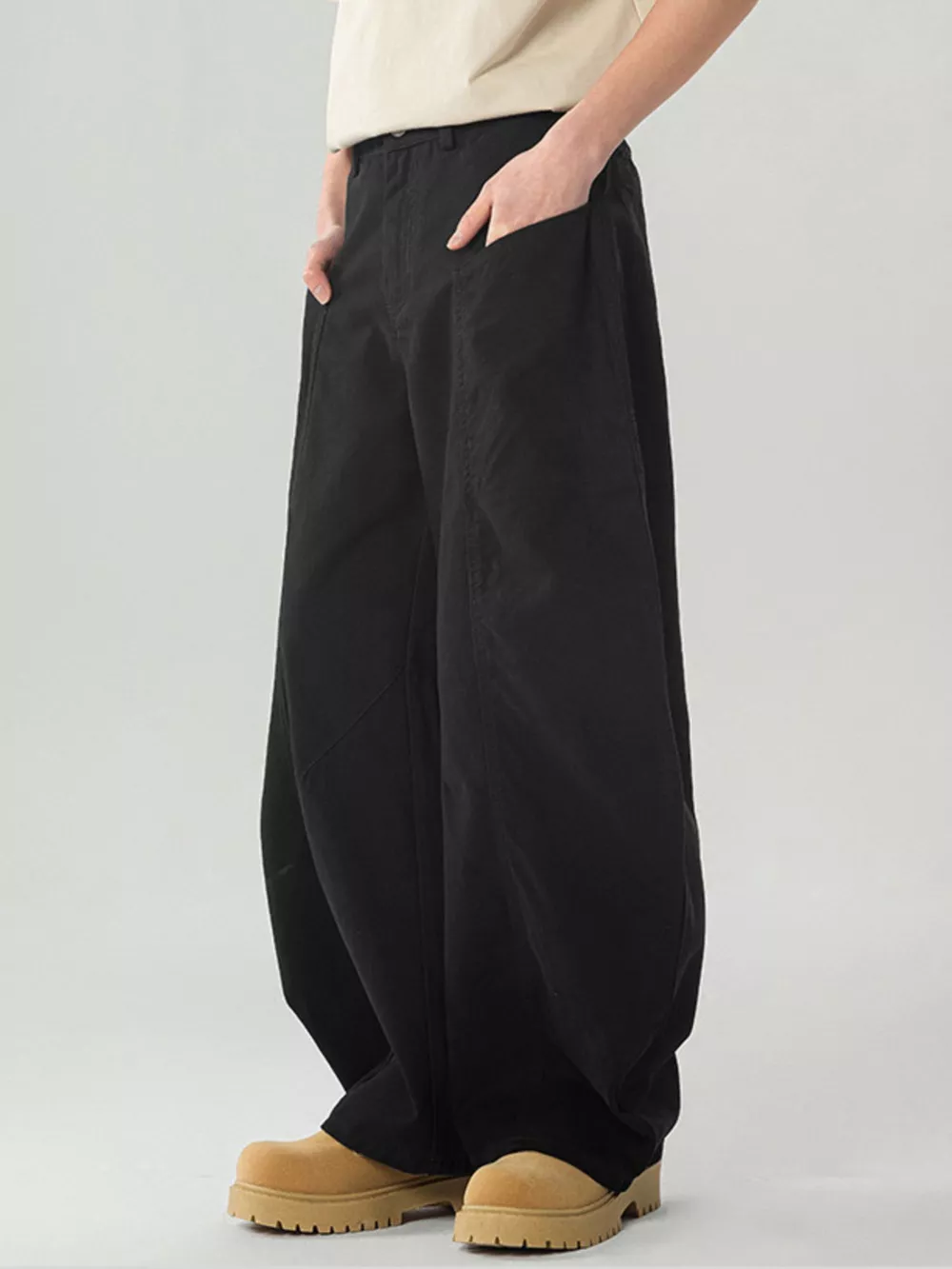 Men's Pocketed Wide Leg Pants, image 5