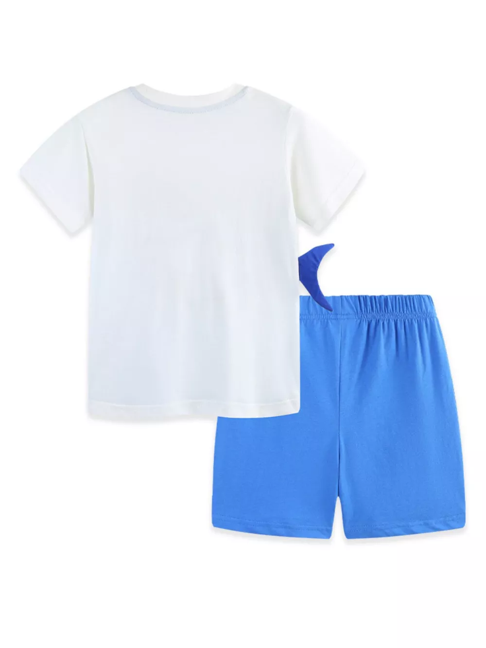Children's Shark Embroidered Tee and Shorts Set, image 6
