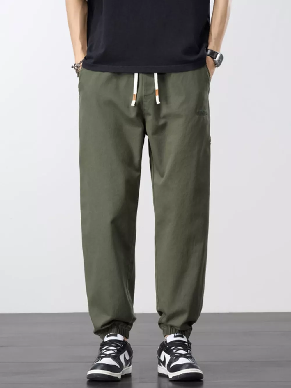 Men's Plus Size Casual Elastic Waist Joggers