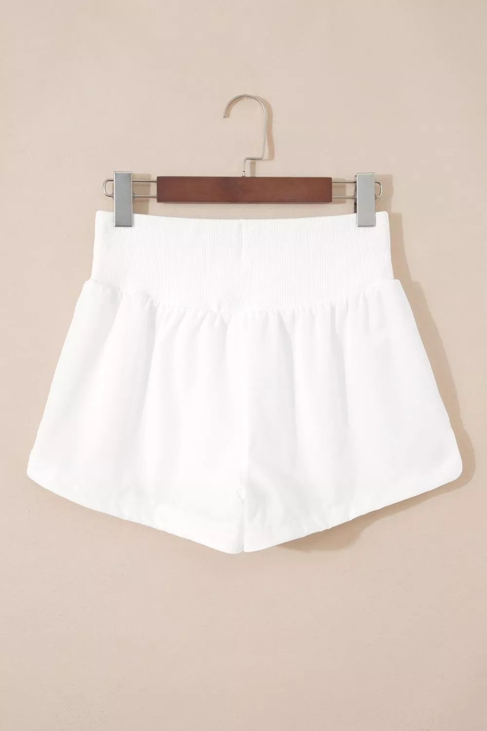 High Waist Ribbed Waistband Shorts, image 5