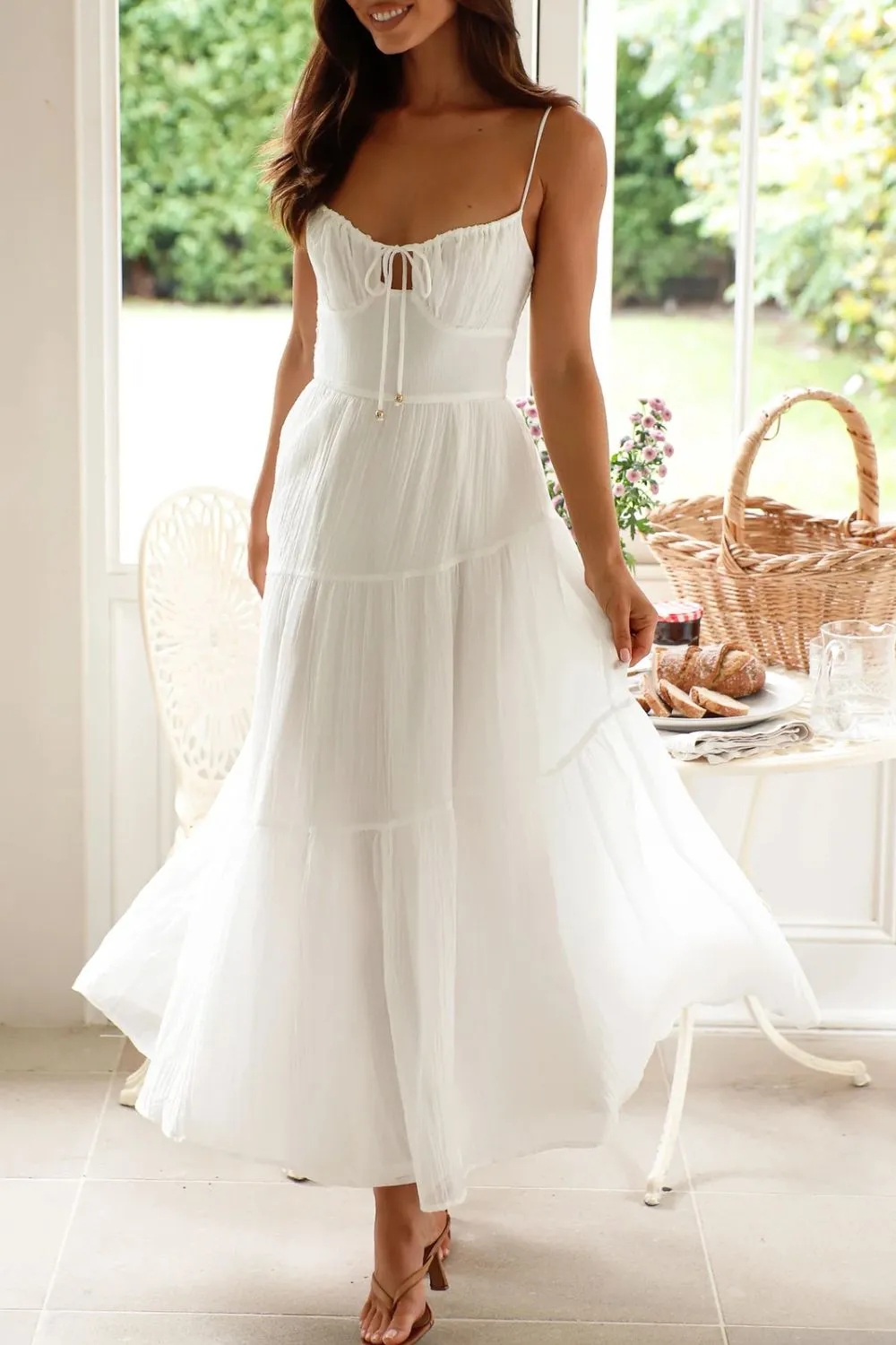 Ruched Smocked Back Cami Dress, image 21
