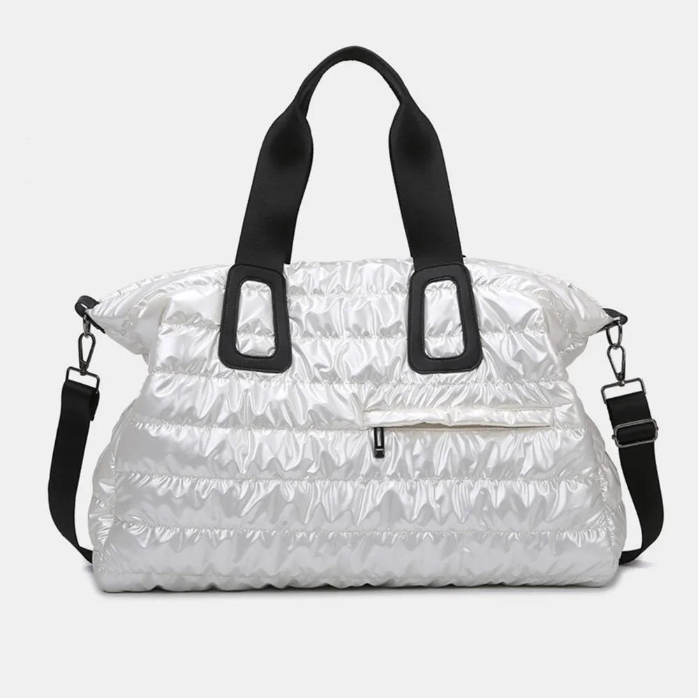 Quilted Nylon Oversize Travel Bag, image 9