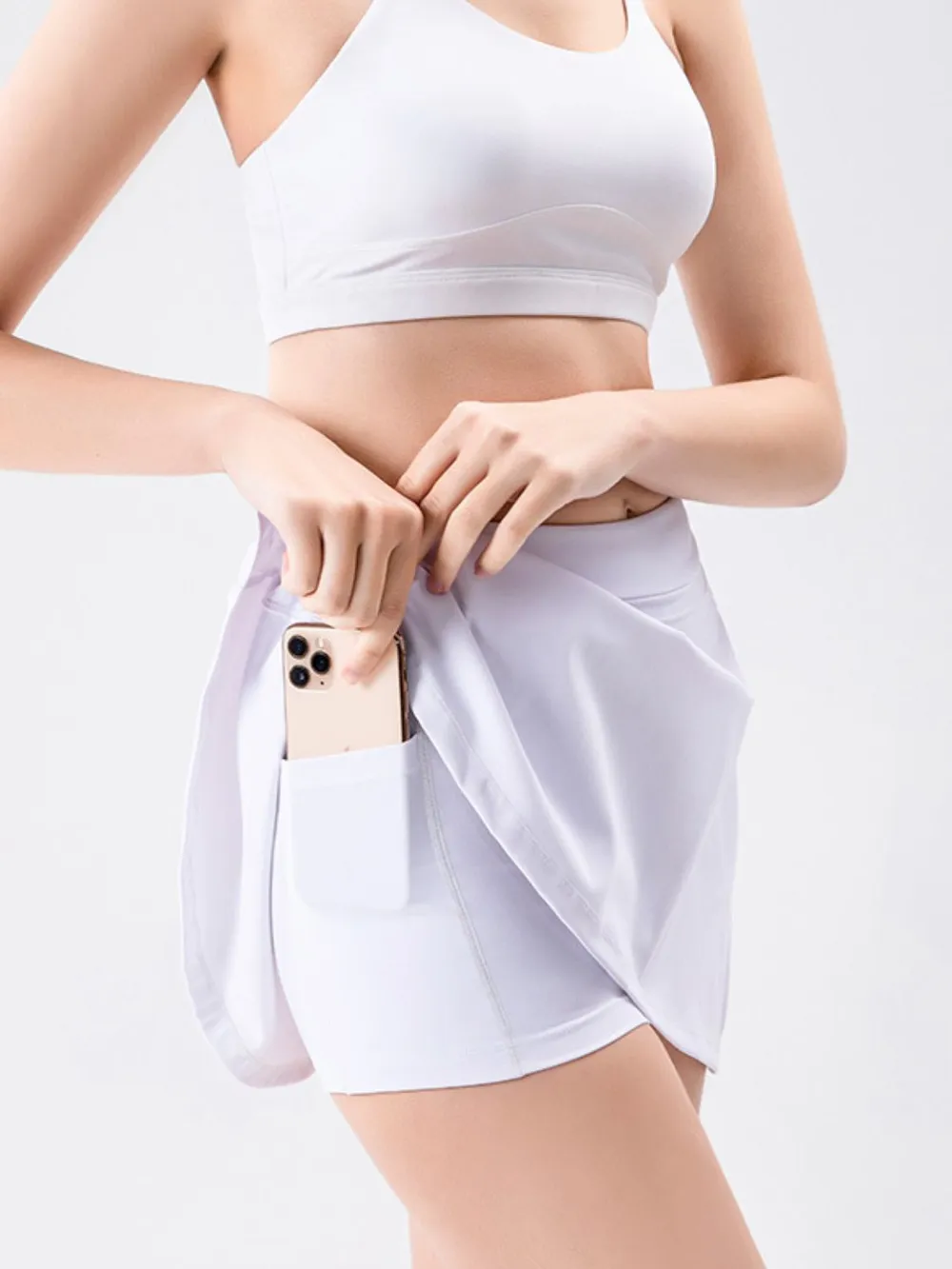 High Waist Active Skort with Pockets, image 18